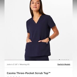 Like new Figs size large Casma Three-Pocket Scrub Top™ navy